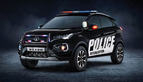 Tata Nexon Modified To Become 'Police Interceptor' - Parsi Times